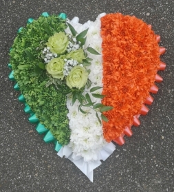 Irish, Ireland, Eire, Luck of the Irish, funeral flowers, tribute, flag, bespoke, wreath, oasis, harold wood, romford, Havering, delivery