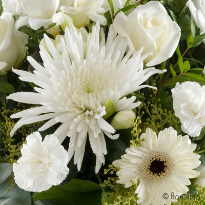 Mixed White Stem Bouquet in Vase