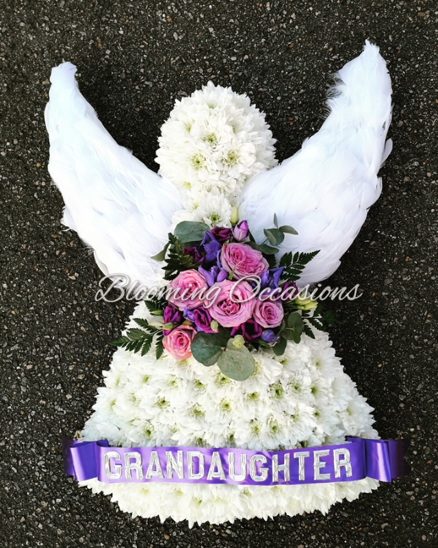 Angel Wings Funeral Tribute | Unique Funeral Service Display