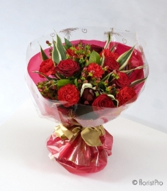 ruby red wedding anniversary flowers valentine bouquet valentine's flowers love gift roses florist harold wood romford same day delivery